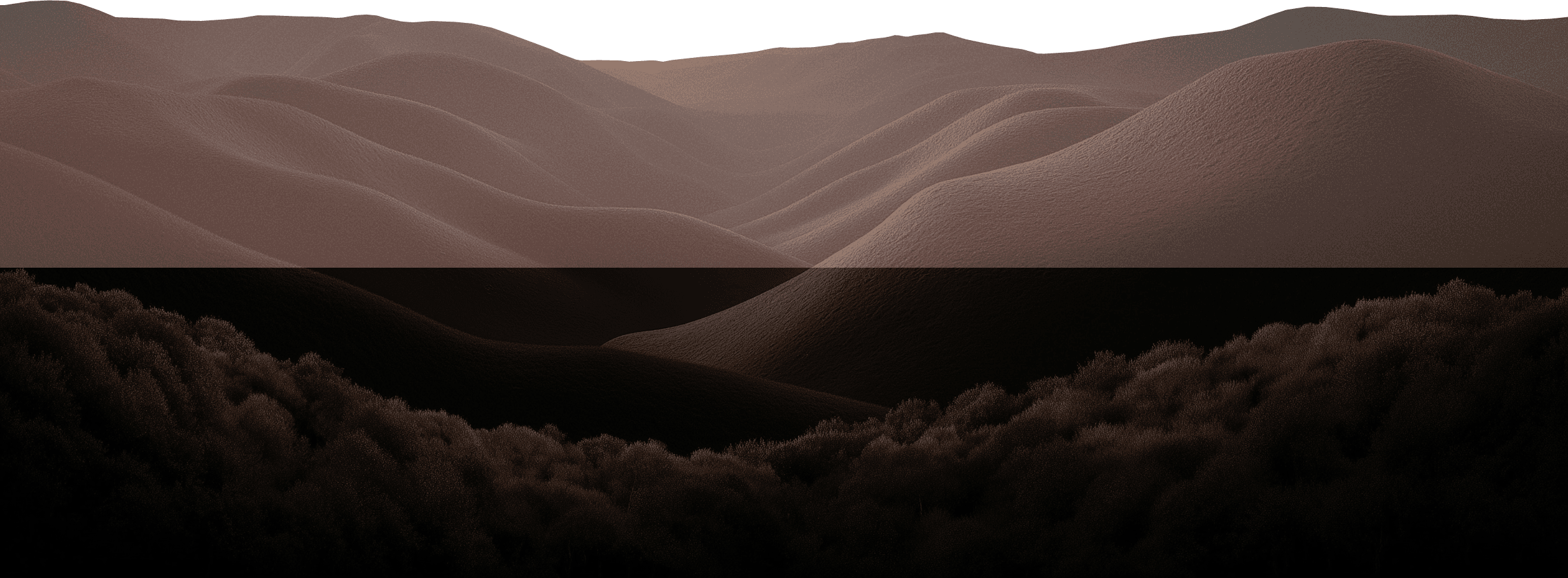 Distant rolling hills